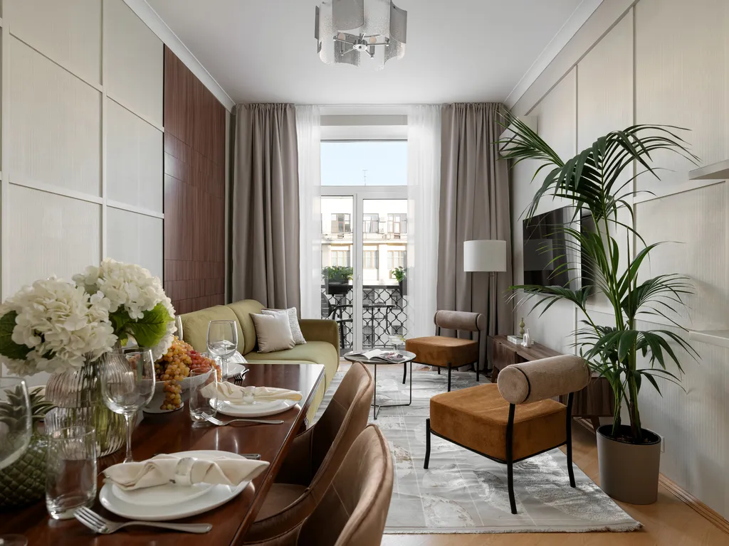 Квартира Видовая трехкомнатная квартира с эркерным балконом — Москва