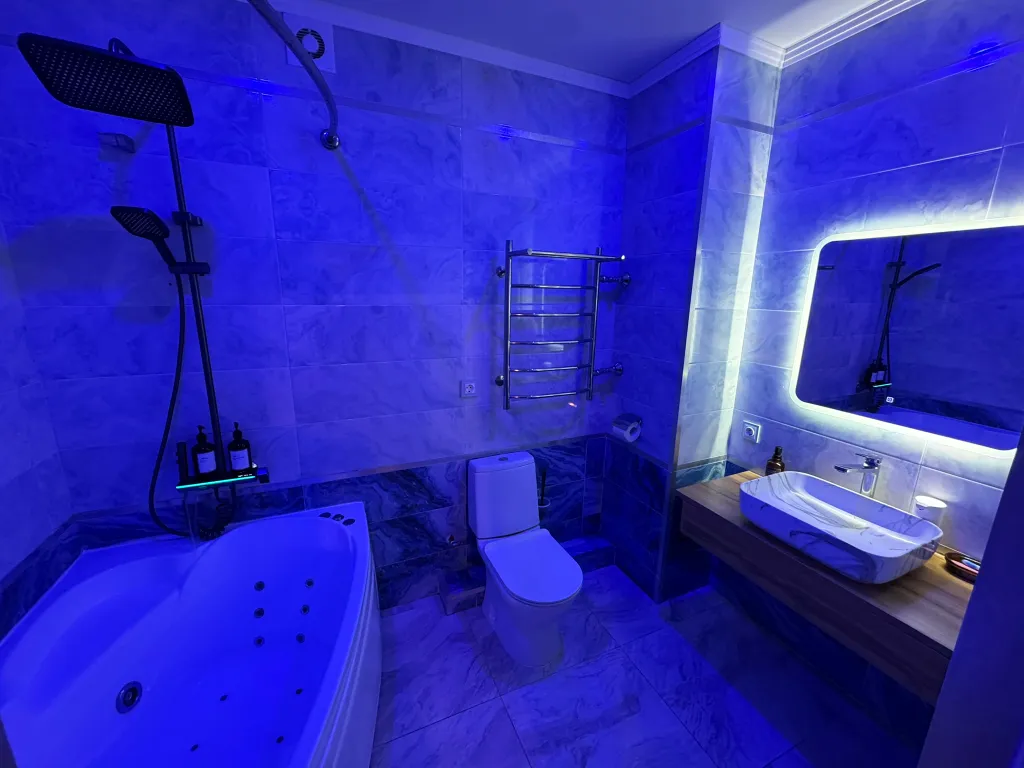 Vip-loft с джакузи, большая 1-комнатная квартира