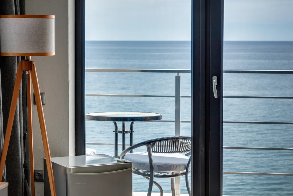 Студия люкс с видом на море у пляжа