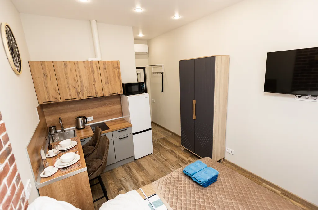 Квартира Квартира Дизайнерская студия в современном жк — Москва