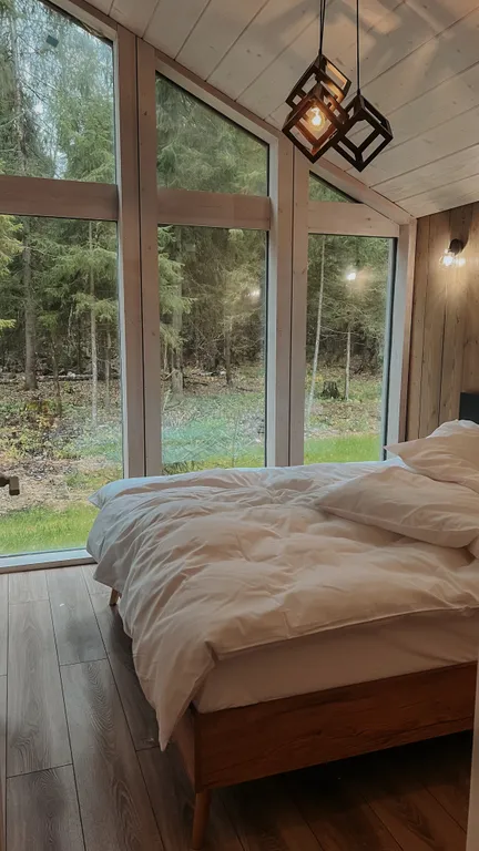 Коттедж Шале в глэмпинге Лесариум с купелью и мангалом — аренда посуточно в Дмитров