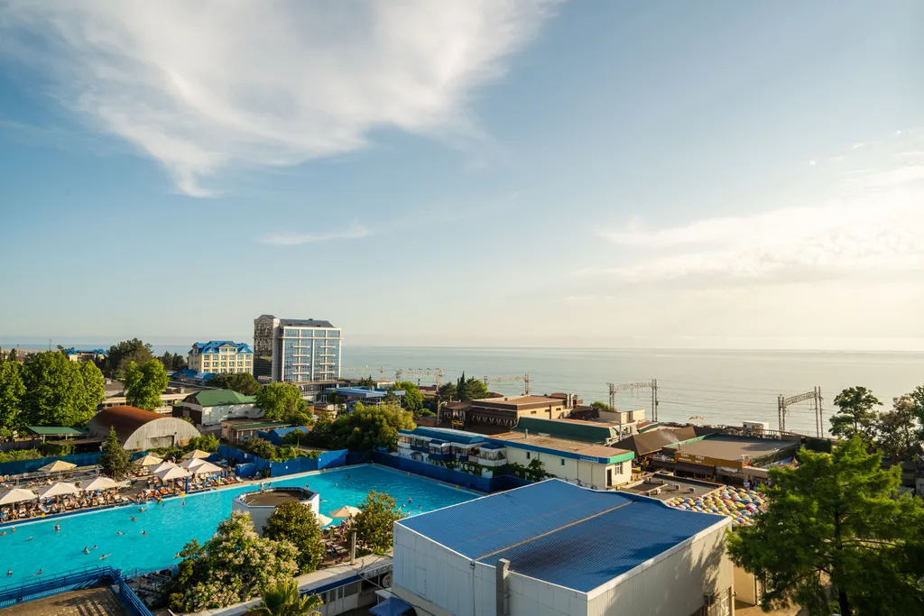 Квартира Светлая квартира с видом на море и бассейн — Адлер