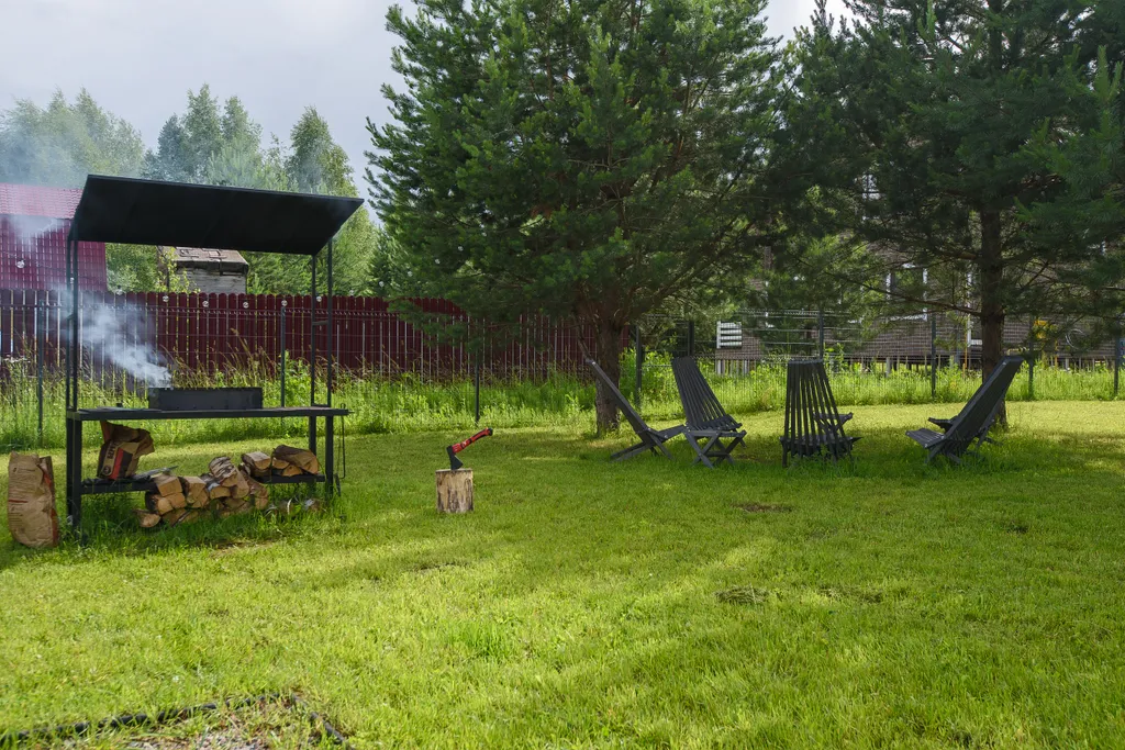 Просторный уютный эко дом на участке с соснами