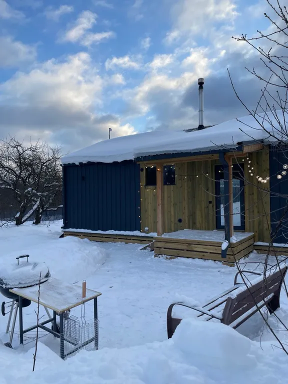 Дом с камином и баней Две яблони