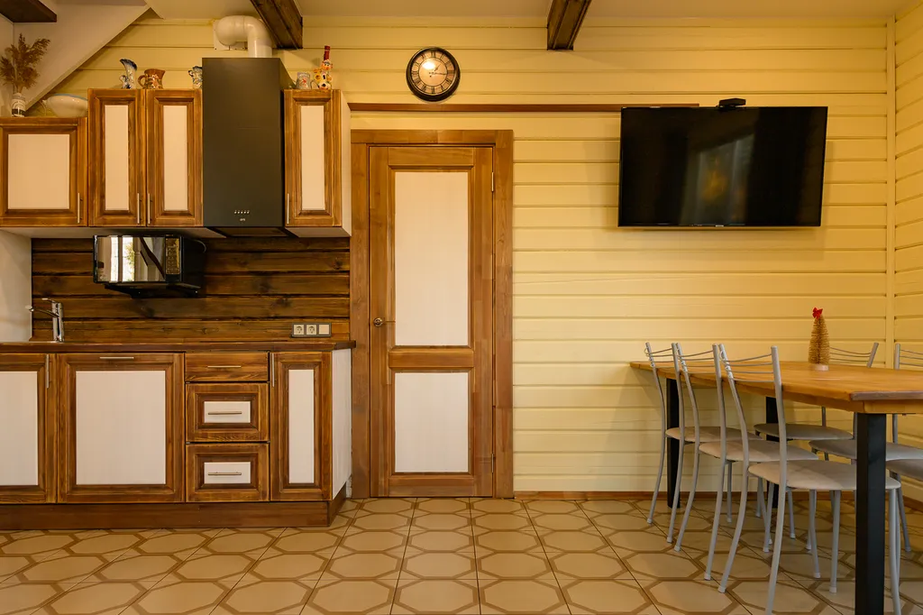 Брусничный коттедж с сауной и банным чаном