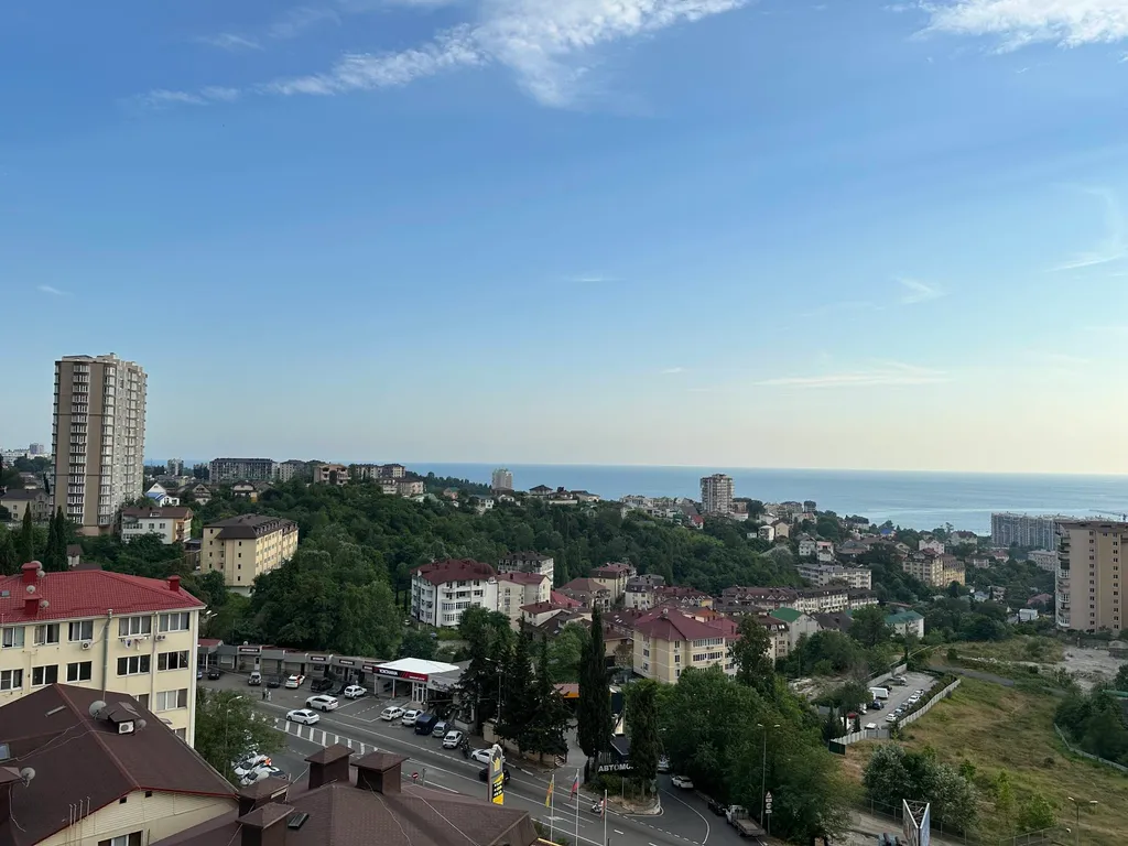 Однокомнатная квартира с видом на город