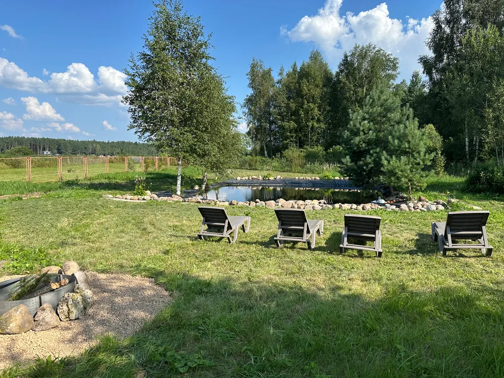 Просторный дом с баней и чаном