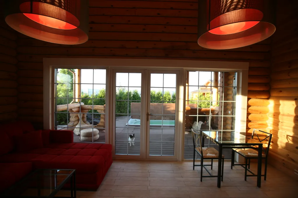 Коттедж Спа-коттедж с сауной, а так же бассейном и джакузи под открытым небом — Можайск