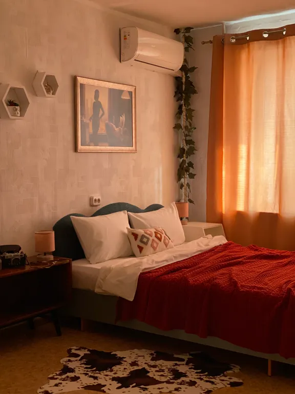 Просторная квартира с видом на город и парк