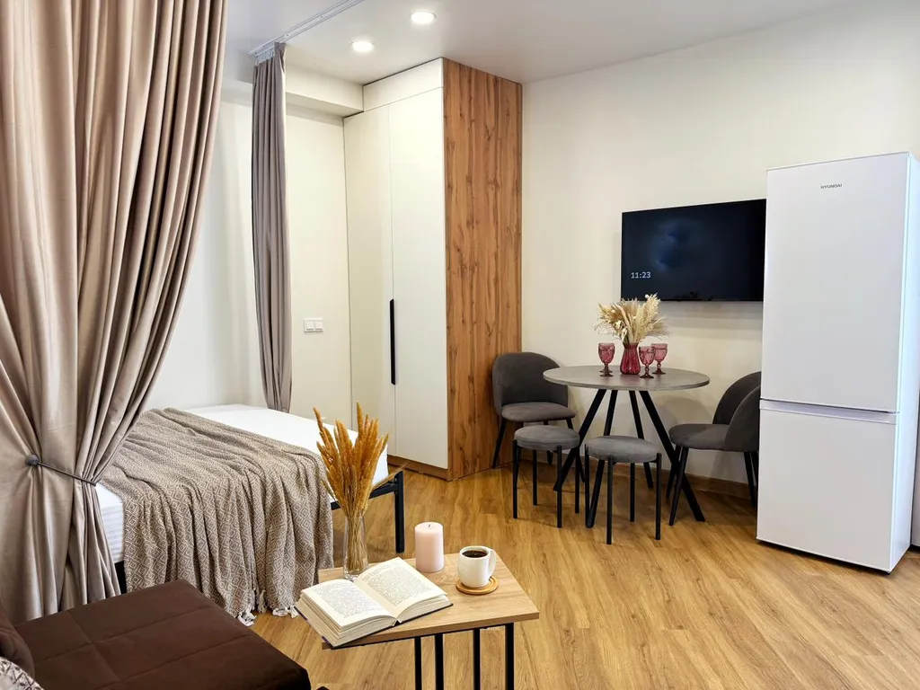 Апартаменты с террасой для четверых, 3 минуты до пляжа