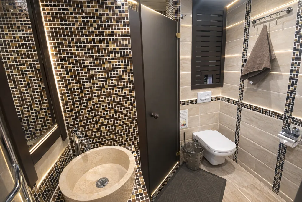 Современный домик с баней, чаном и беседкой