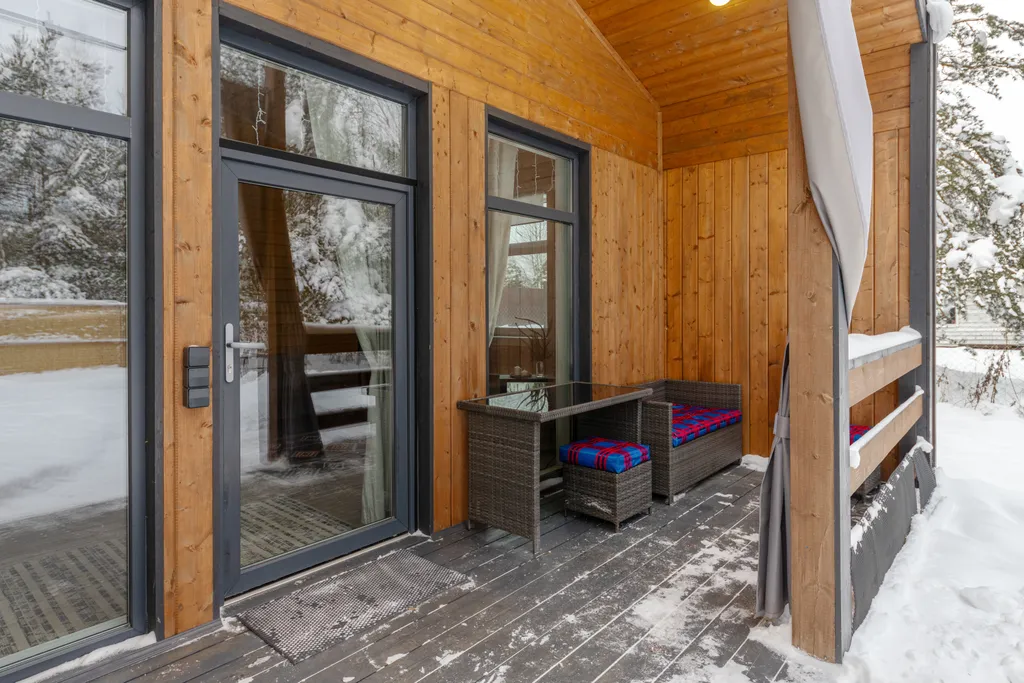 Уютный барнхаус с видом на лес