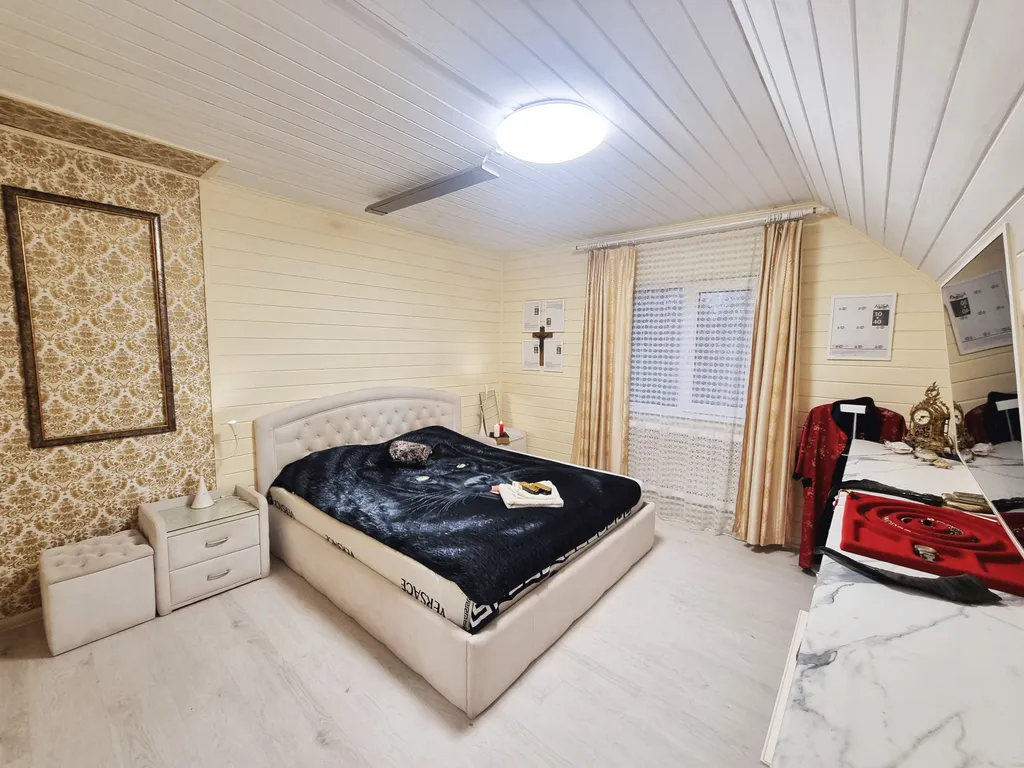 Коттедж Большой двухэтажный коттедж в стиле ампир с сауной и бассейном-купелью — Агалатово