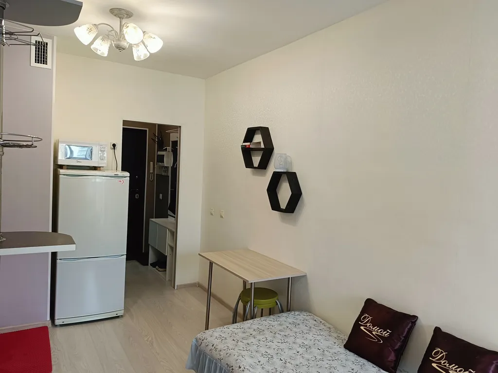 Уютная студия с видом на бульвар