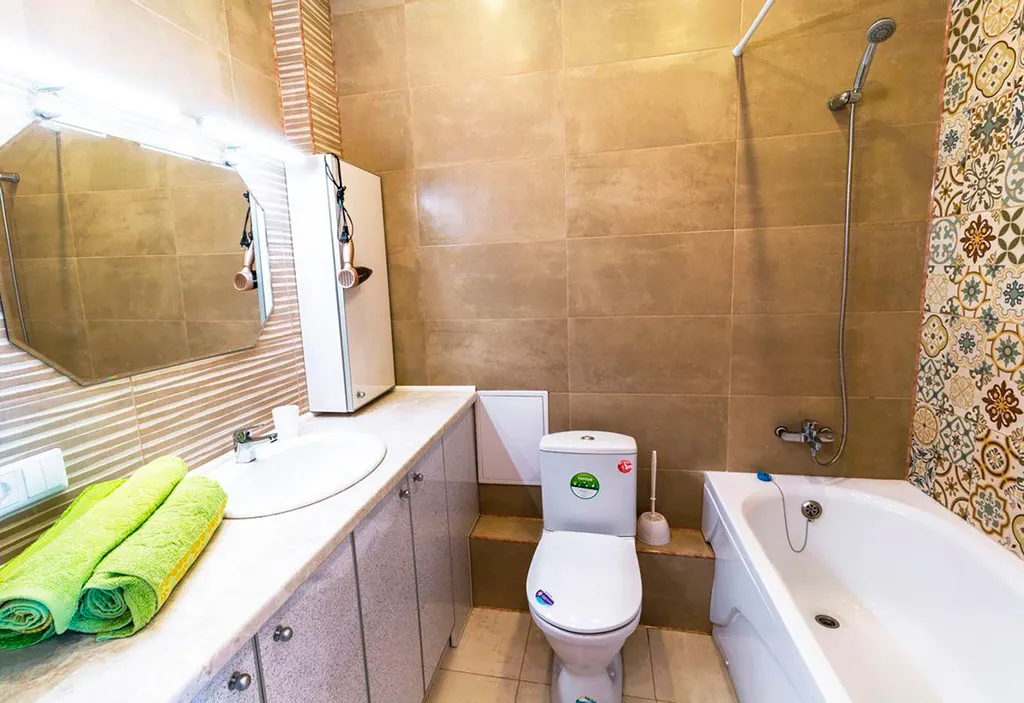 Студия в центре города, зеленый остров