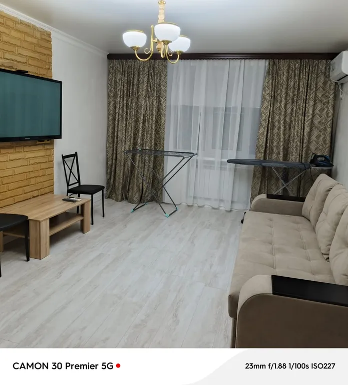 Квартира Однокомнатная светлая квартира в пешей доступности от моря — Махачкала