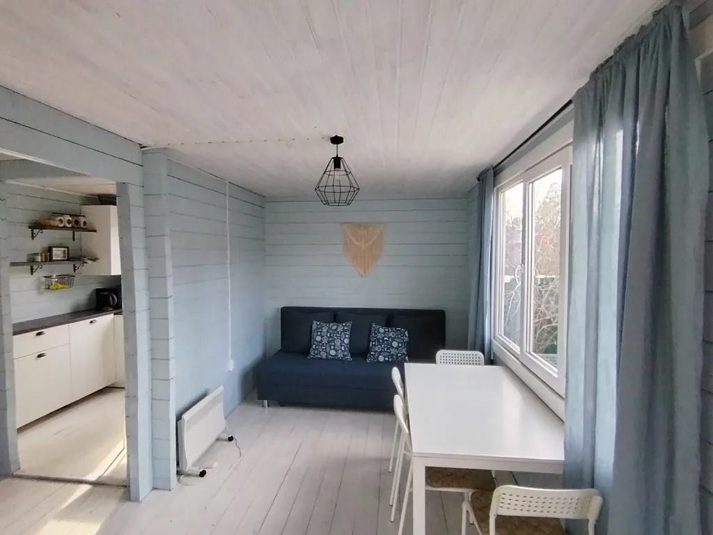 Голубой домик с баней