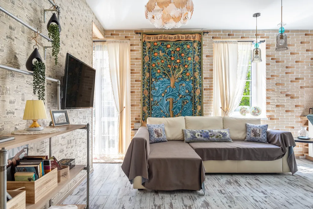 Семейные апартаменты "Гобелен" с балконом | 5 гостей, 3 спальные зоны