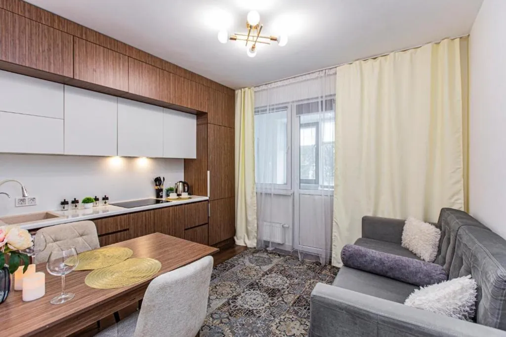 1-ком квартира Bayhouse в ЖК Абай 130 для 5-х  гостей
