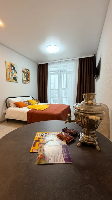 Зеленый уголок в городе, 15 мин до центра, квартира с самоваром