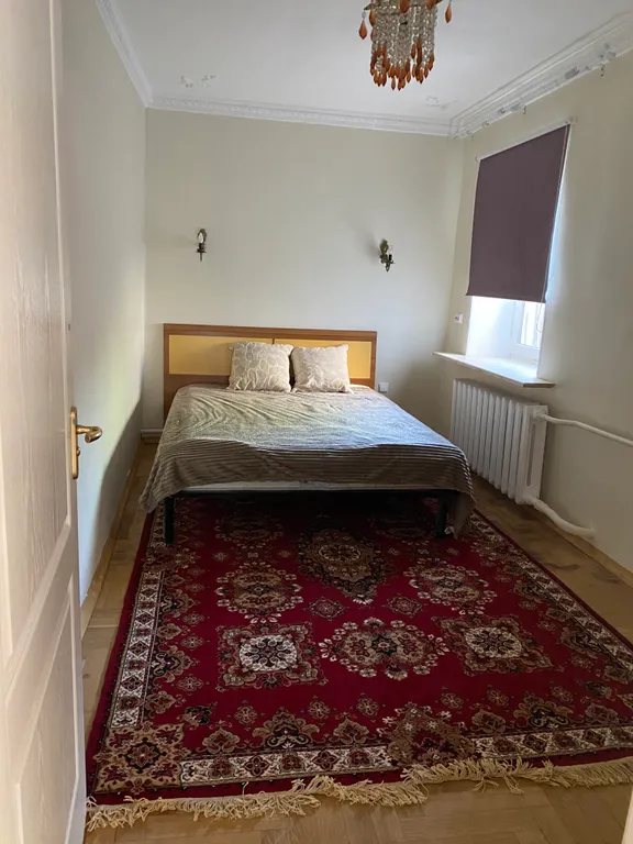 Дом с елкой и снеговиком, за домом манеж с лошадьми