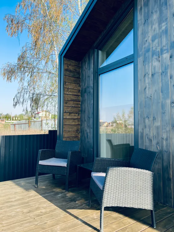 БарнХаус с купелью у озера