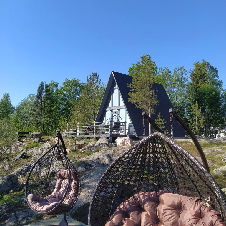 А фрейм на берегу Ладоги Dream house in Karelia