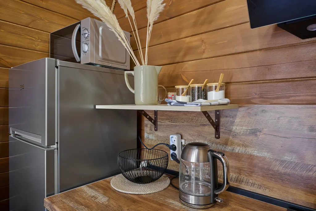 Коттедж Коттедж Шале с 1 спальней, кухня-гостиная с диваном и ванной комнатой — Мезмай