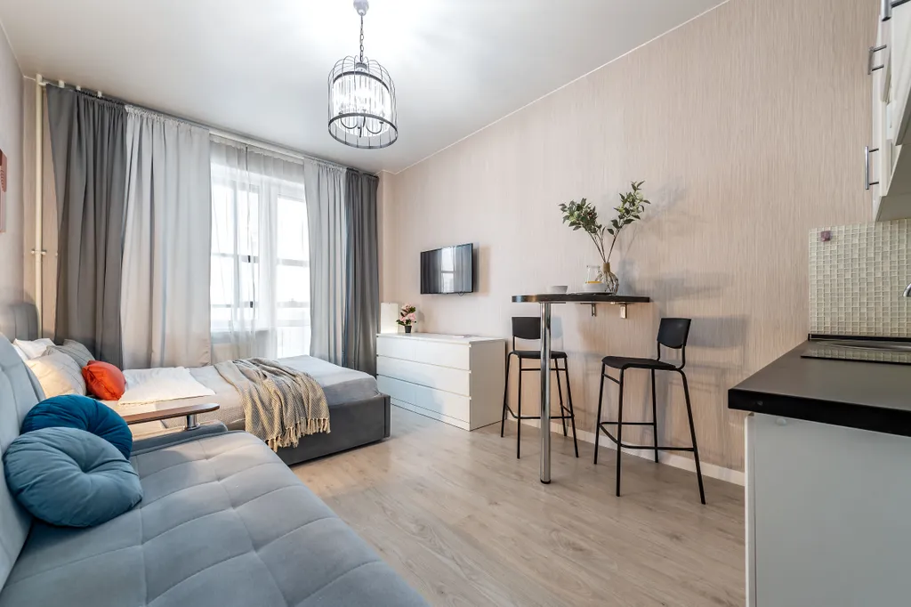 Квартира Квартира ApartMe Аэропорт уютная студия для 4 гостей — Санкт-Петербург