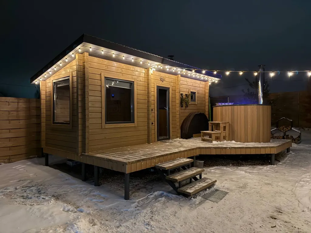 Skandi Белка загородный дом у пруда в подмосковье