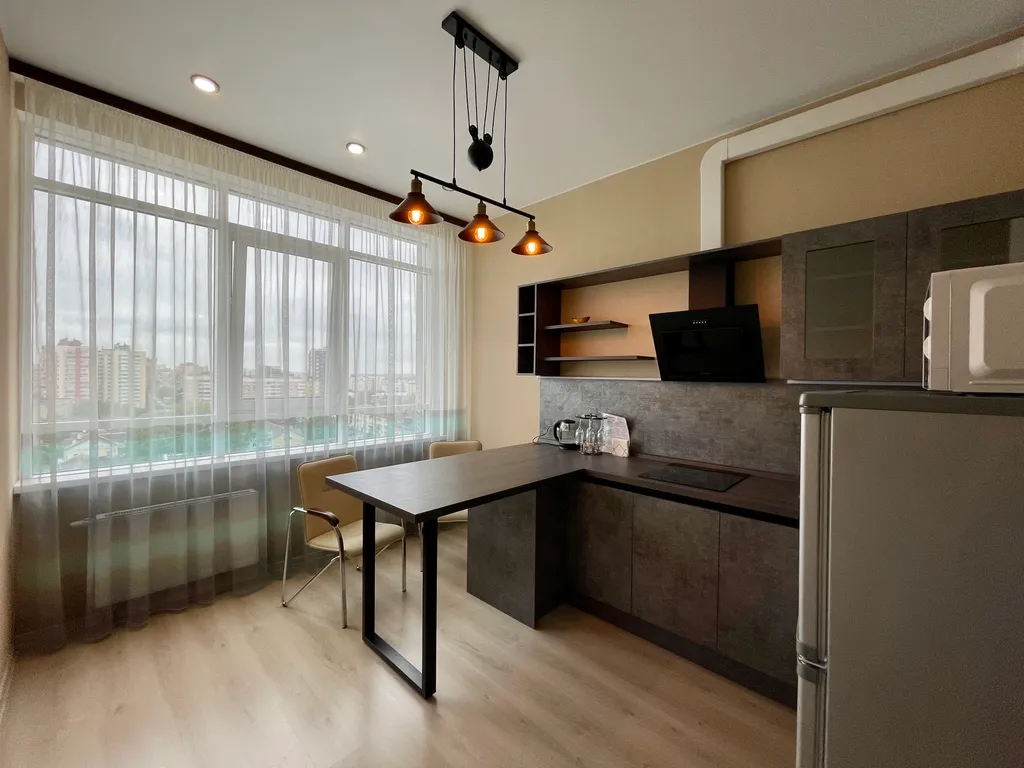 Панорамная квартира на верхнем этаже с видом на город