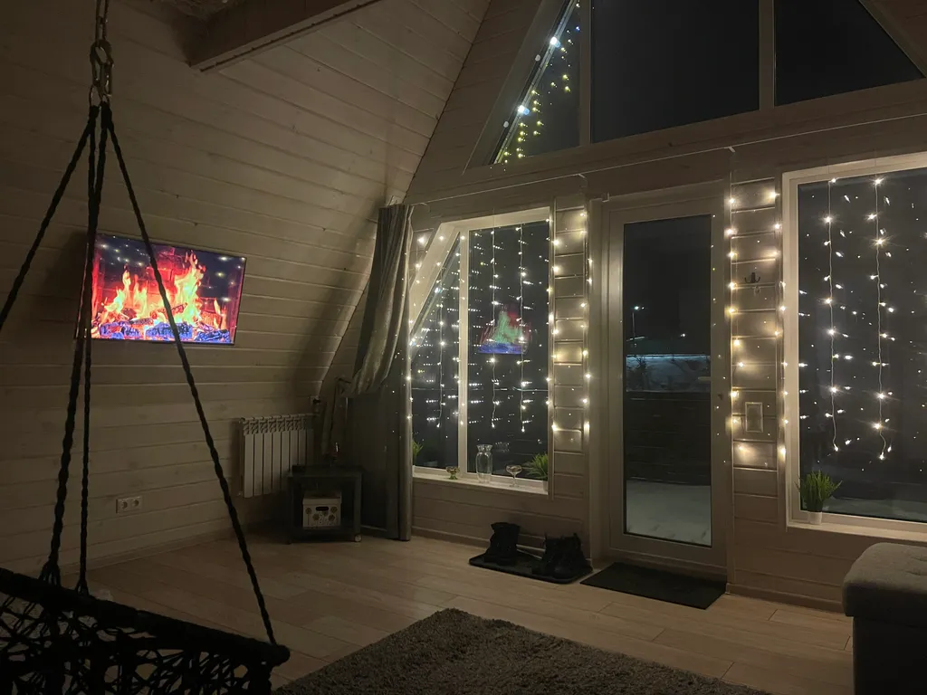 Коттедж Коттедж А-фрейм Жемчужный с сибирским банным чаном и баней на берегу озера — Каблуково