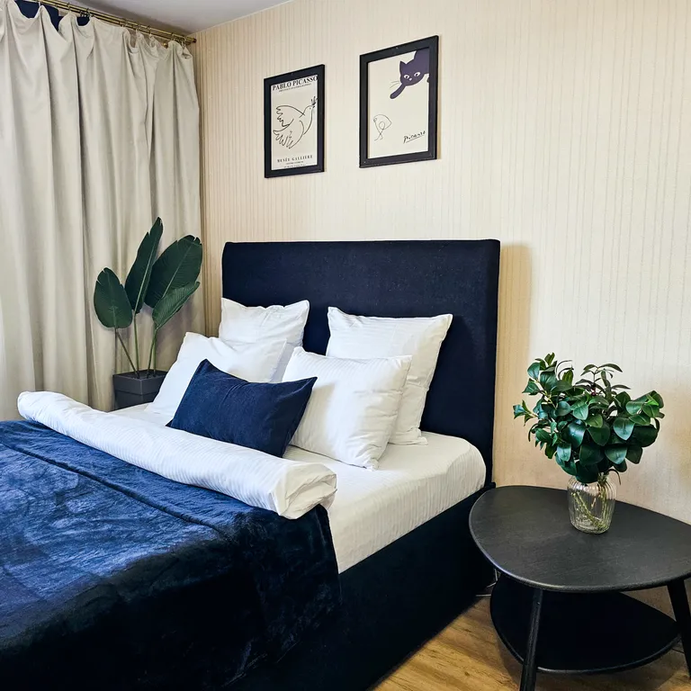 Квартира с балконом и 5-ю раздельными спальными местами. Кофемашина