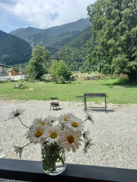 Уютные домики с видом на горы