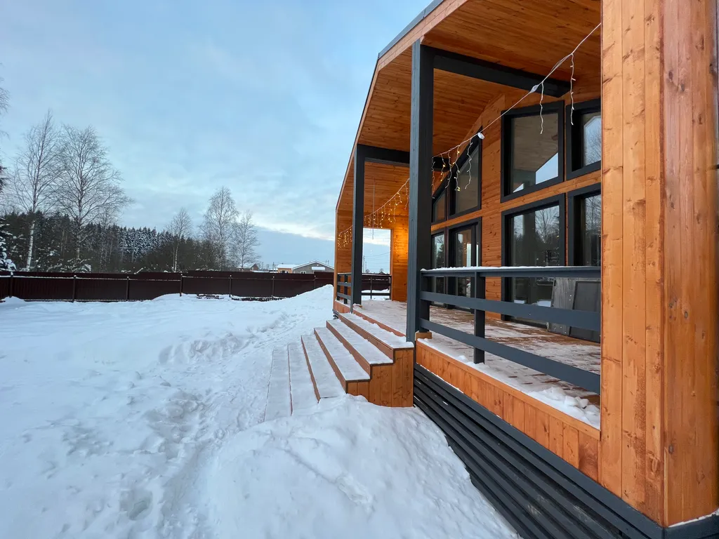 Коттедж Коттедж Барнхаус с камином и сауной на Новой Риге — Телепнево