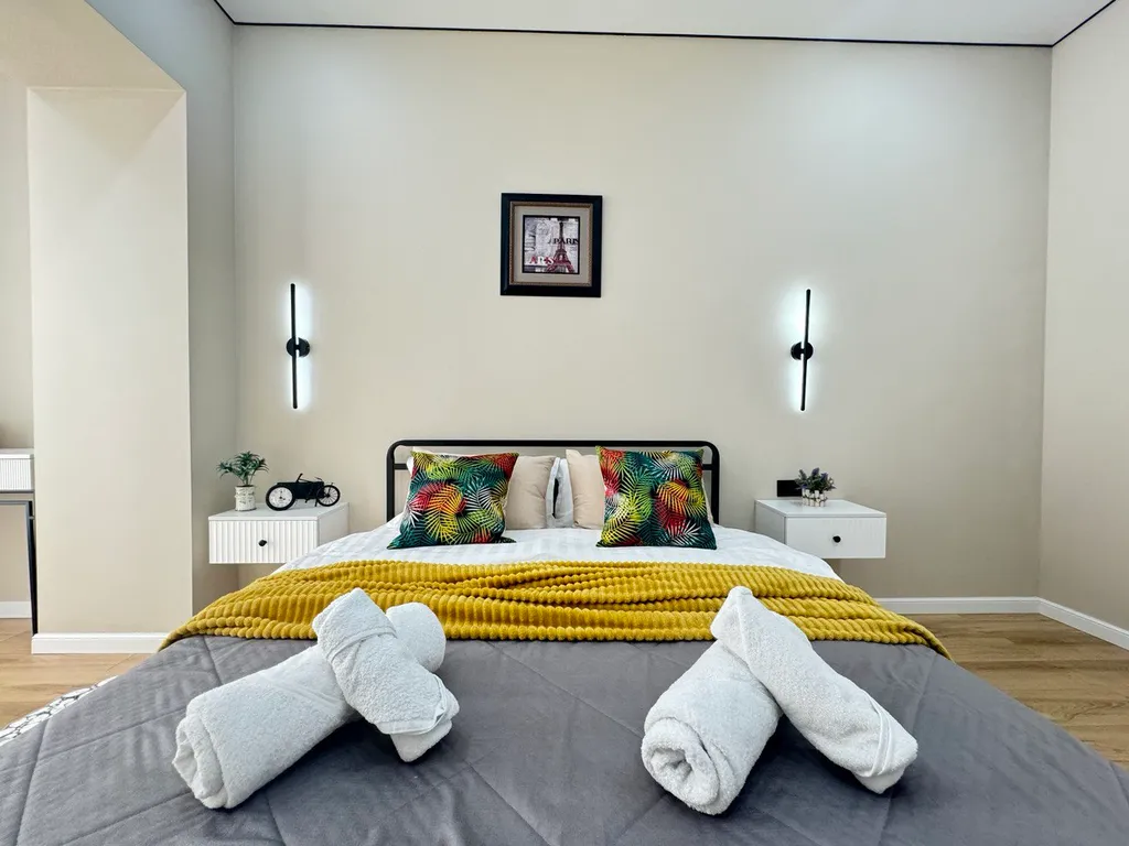 Квартира Евродвушка в ЖК Комфорт Сити с видом на горы, рядом с ТЦ MEGA — аренда посуточно в Алматы