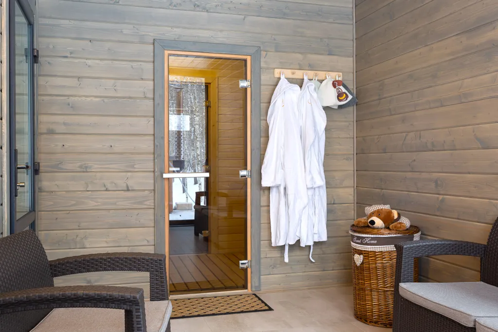 Домик A-Frame с купелью и баней 100 м2