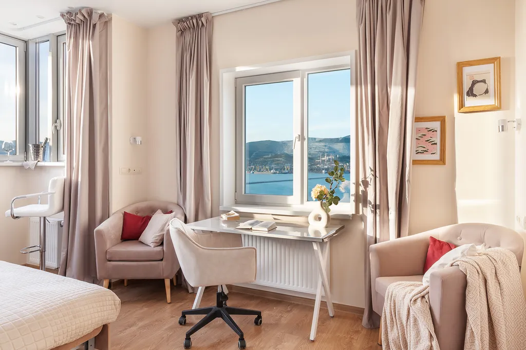 Апартаменты с 3-мя спальнями с видом на море