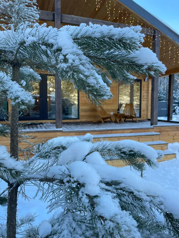 Уютный дом у леса с баней и чаном