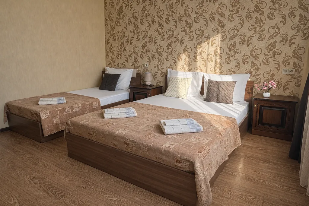 Трёхместный номер с собственной ванной комнатой