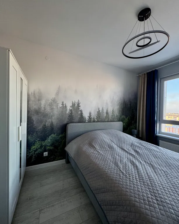 Стильная евродвушка с шикарными видами на город с 22 этажа