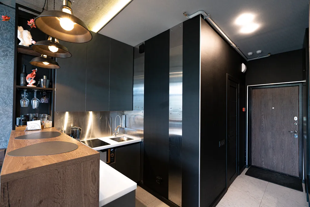 Дизайнерская студия Ls-black strong с видом на море и горы 7 этаж