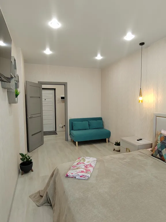 Панорамная квартира на верхнем этаже с видом на город