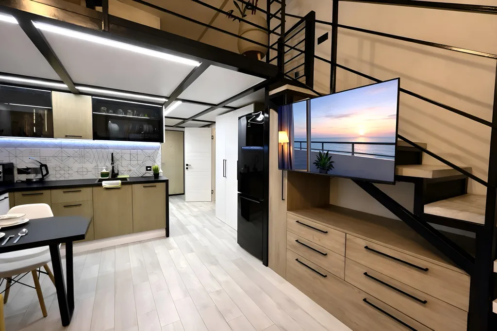 Двухуровневая квартира с шикарным панорамным видом на море