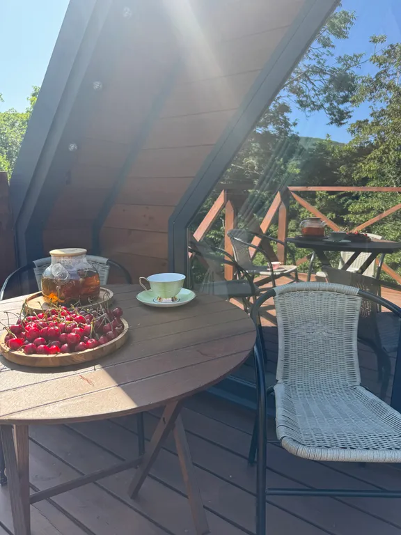 Дом Афрейм с банным чаном и баней у леса