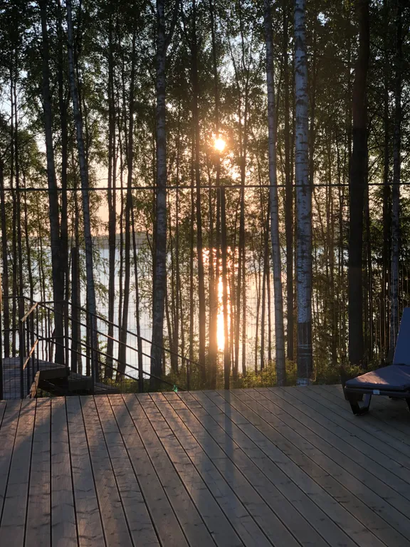 Коттедж Дом на берегу озера в Карелии — Чална