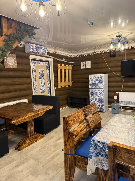 Дом в русском стиле Гжель