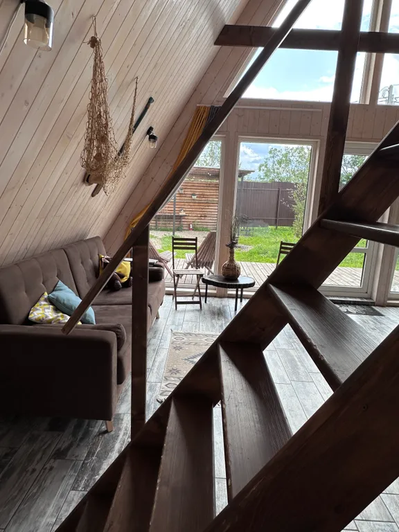 Коттедж Треугольный эко-дом с баней и чаном — Истра