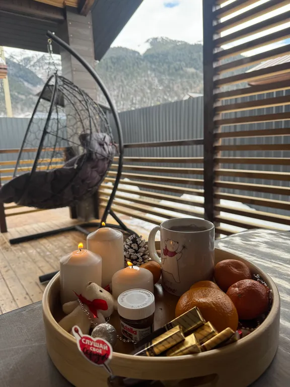 Коттедж Трёхкомнатные апартаменты с видом на горы — Архыз