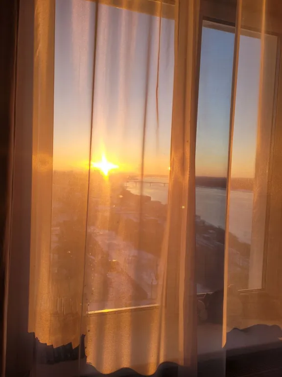 Уютная квартира на высоком этаже с прекрасным видом на реку Кама